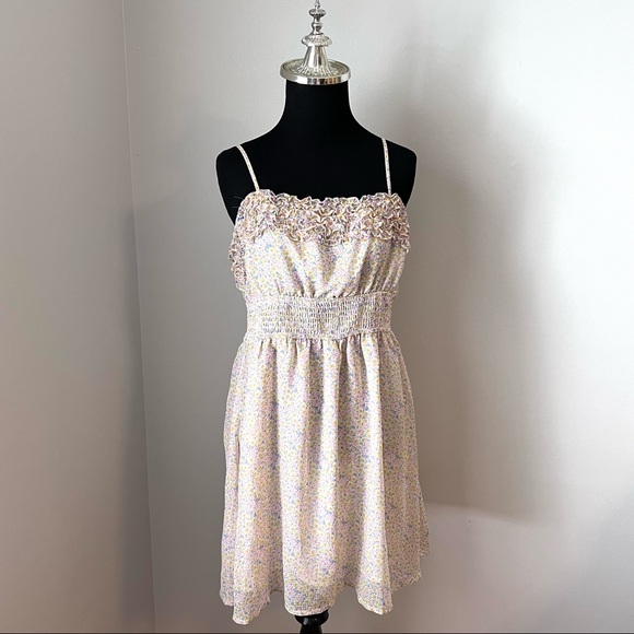 NWT STORIA Floral Adjustable Spaghetti Strap Dress Women’s Size Large - Picture 1 of 9
